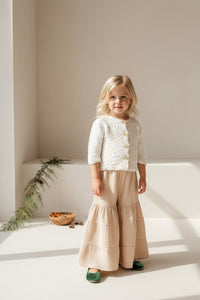 SS Girl's Bottoms Bella Maxi Pants (latte muslin)