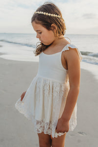 SS Girl's Sets Cora Tunic Set (ivory lace)