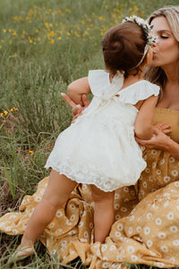 SS Girl's Sets Cora Tunic Set (ivory lace)