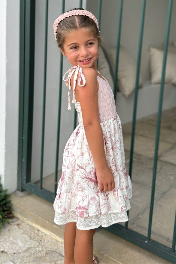 SS Girl's Dress Everleigh Dress (floret pink)