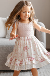 SS Girl's Dress Everleigh Dress (floret pink)