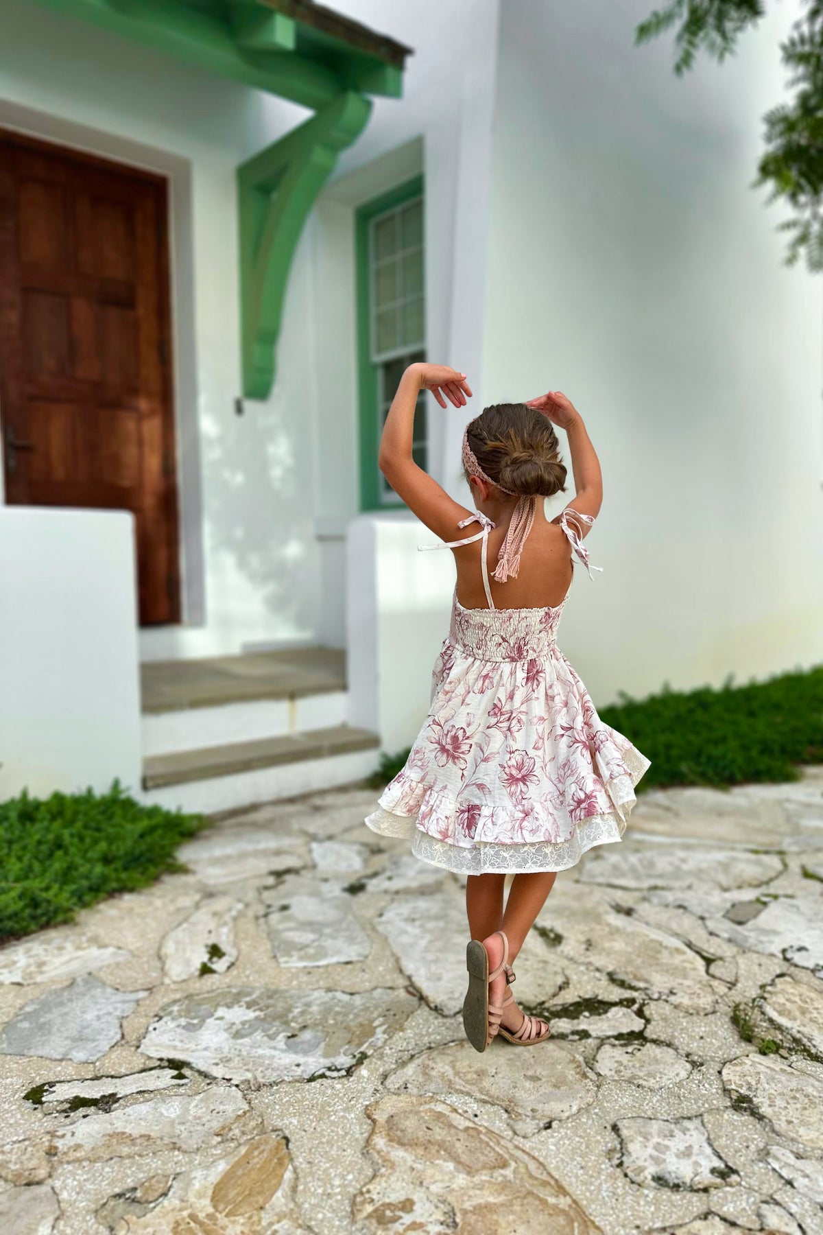SS Girl's Dress Everleigh Dress (floret pink)