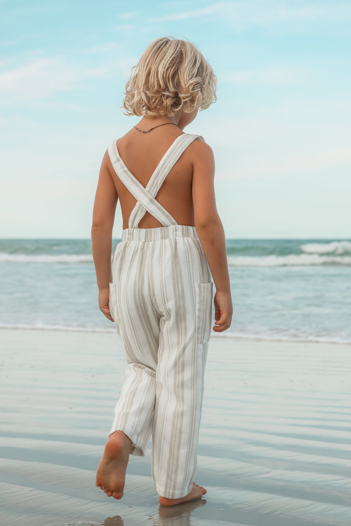 SS Boy's Bottoms Finn Pants (desert stripe linen)