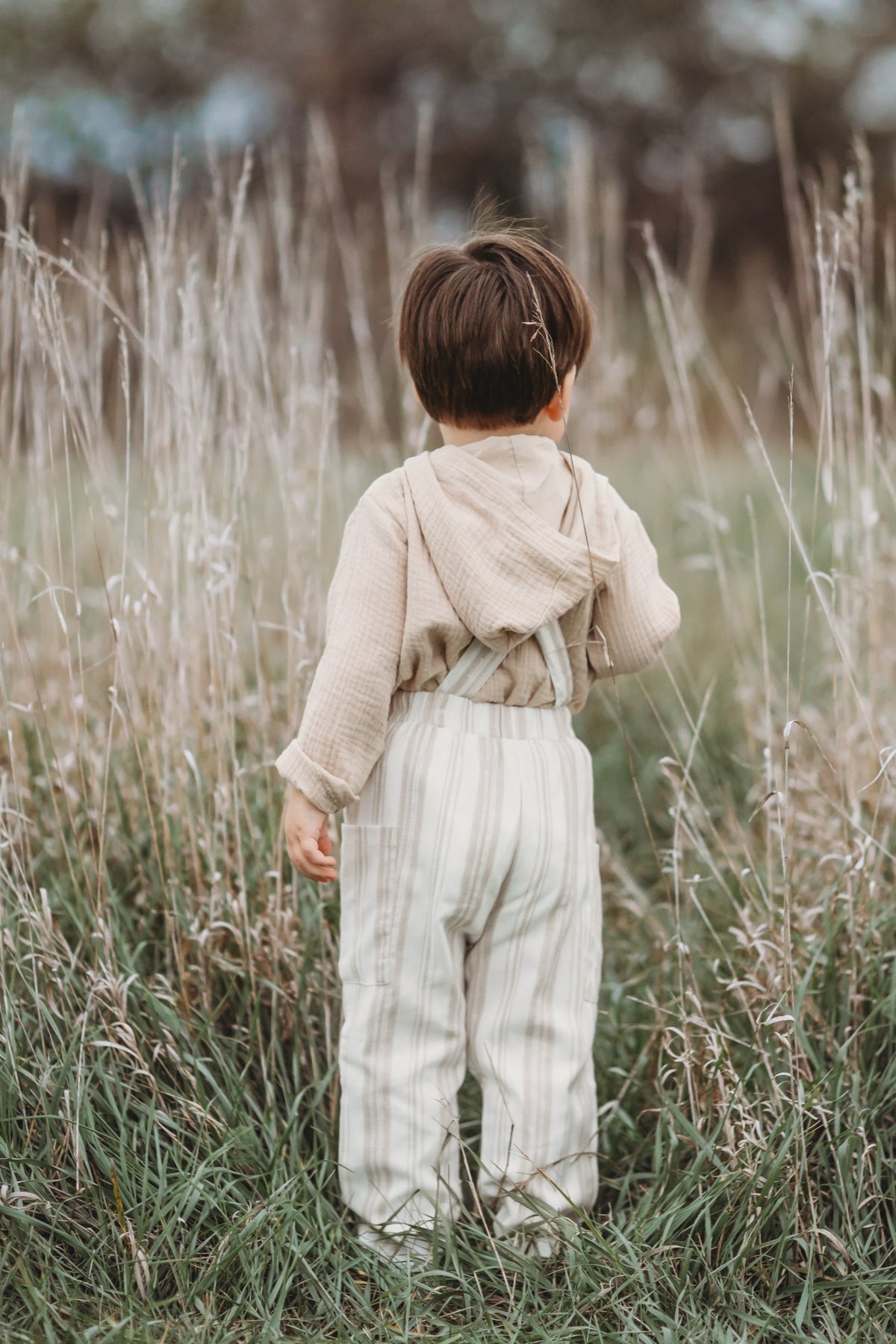 SS Boy's Bottoms Finn Pants (desert stripe linen)