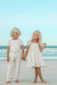 SS Boy's Bottoms Finn Pants (desert stripe linen)