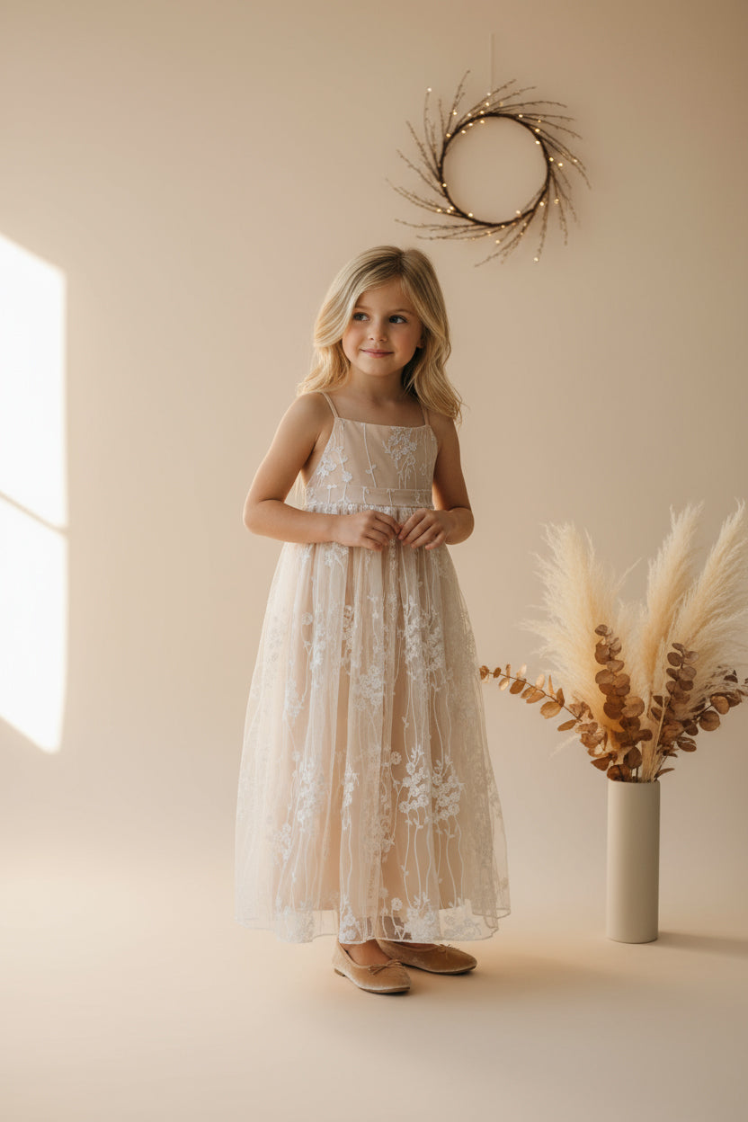 SS Girl's Dress Fiona Lace Dress (natural)