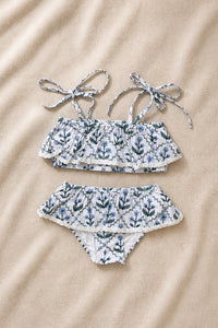 LB Girl's Swim Skirted Ruffle Set (bluebell)