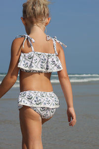 LB Girl's Swim Skirted Ruffle Set (bluebell)