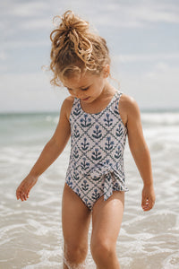 LB Girl's Swim Tie One Piece (bluebell)