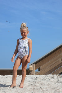 LB Girl's Swim Tie One Piece (bluebell)