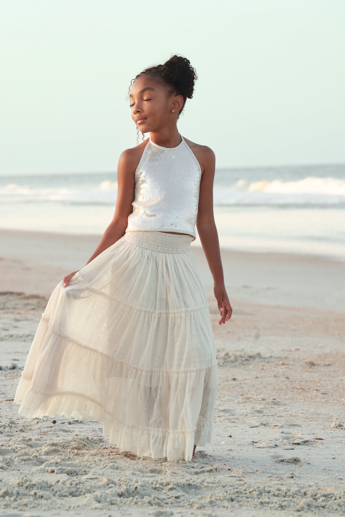 SS Girl's Bottoms Jolie Skirt (natural tulle)
