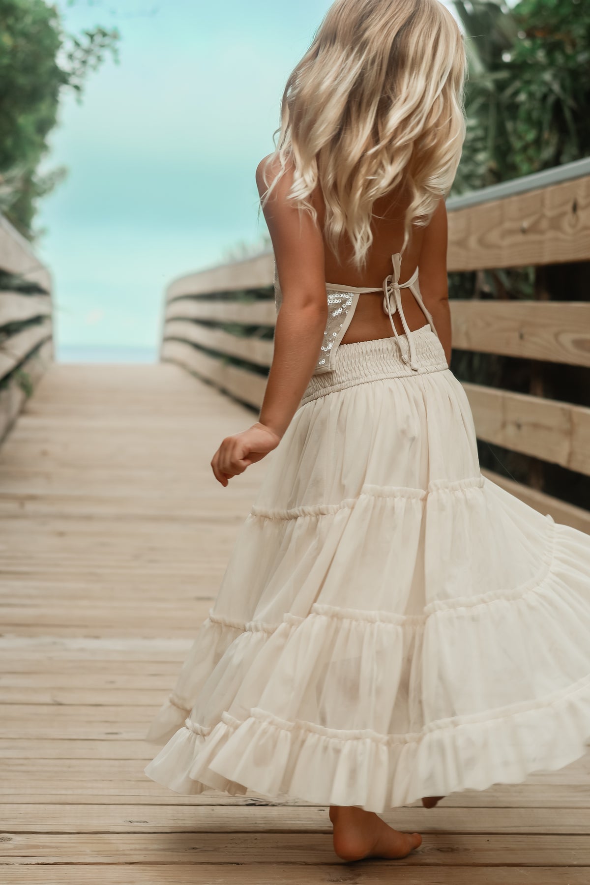 SS Girl's Bottoms Jolie Skirt (natural tulle)