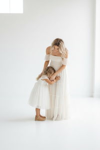 SS Girl's Dress Juliet Dress (antique ivory tulle)