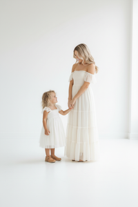 SS Girl's Dress Juliet Dress (antique ivory tulle)