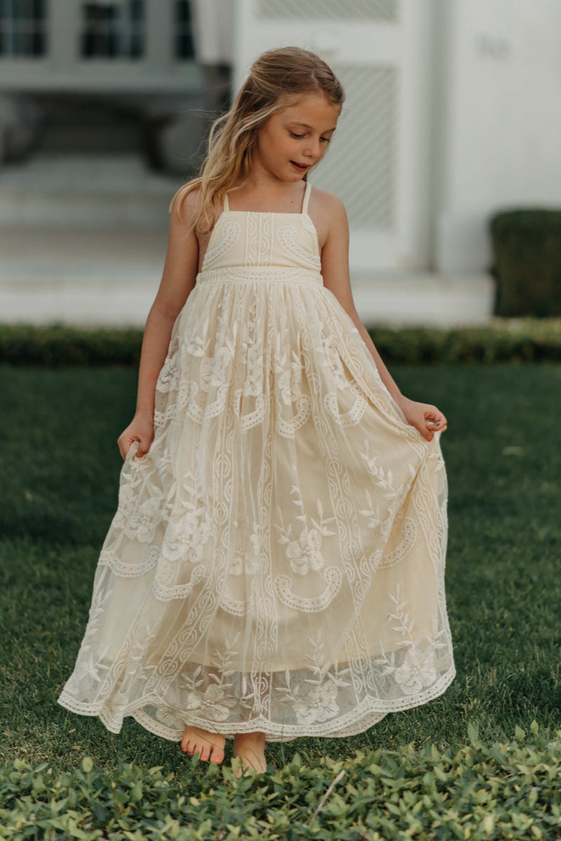SS Girl's Dress Madeline Lace Dress (ivory)