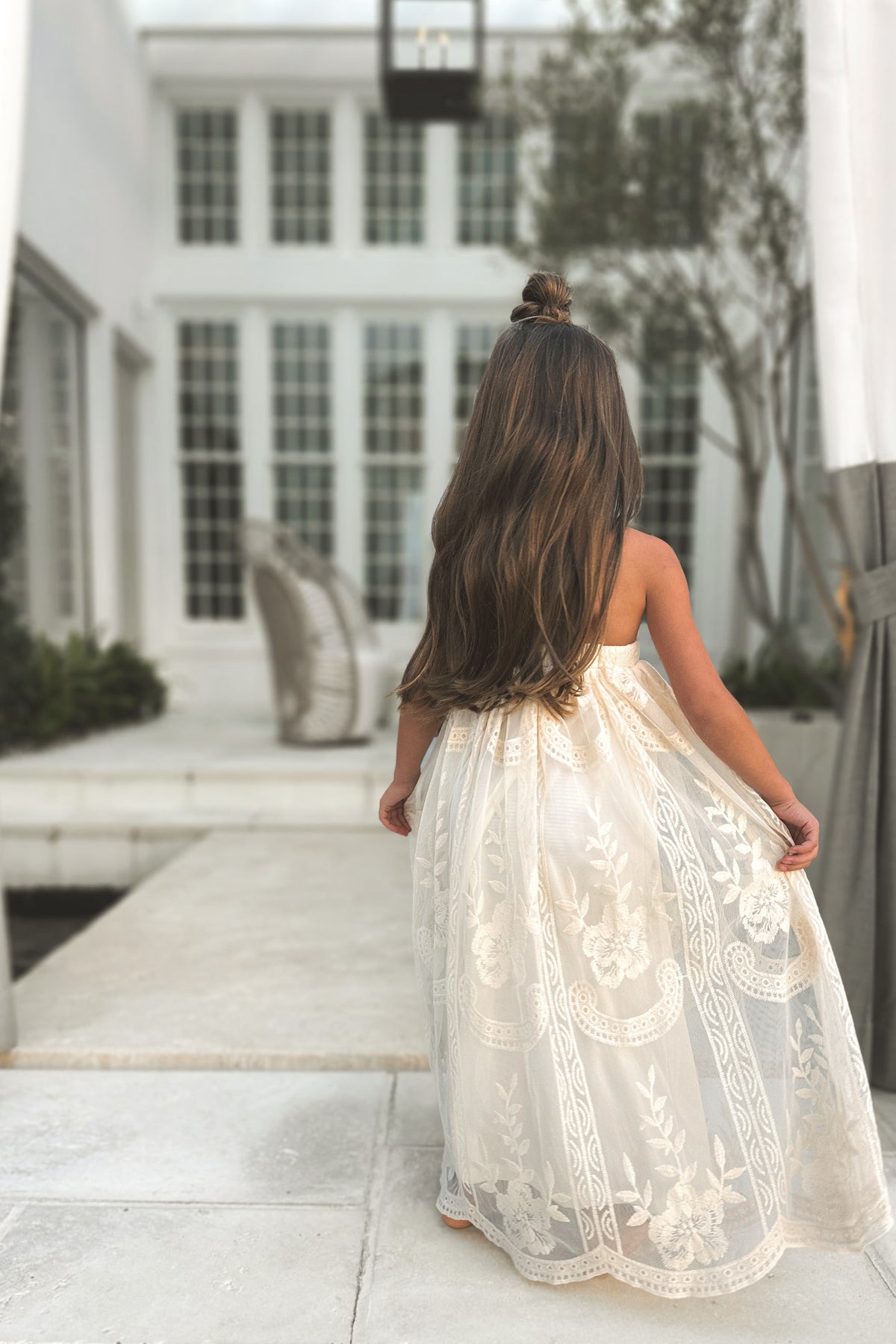 SS Girl's Dress Madeline Lace Dress (ivory)