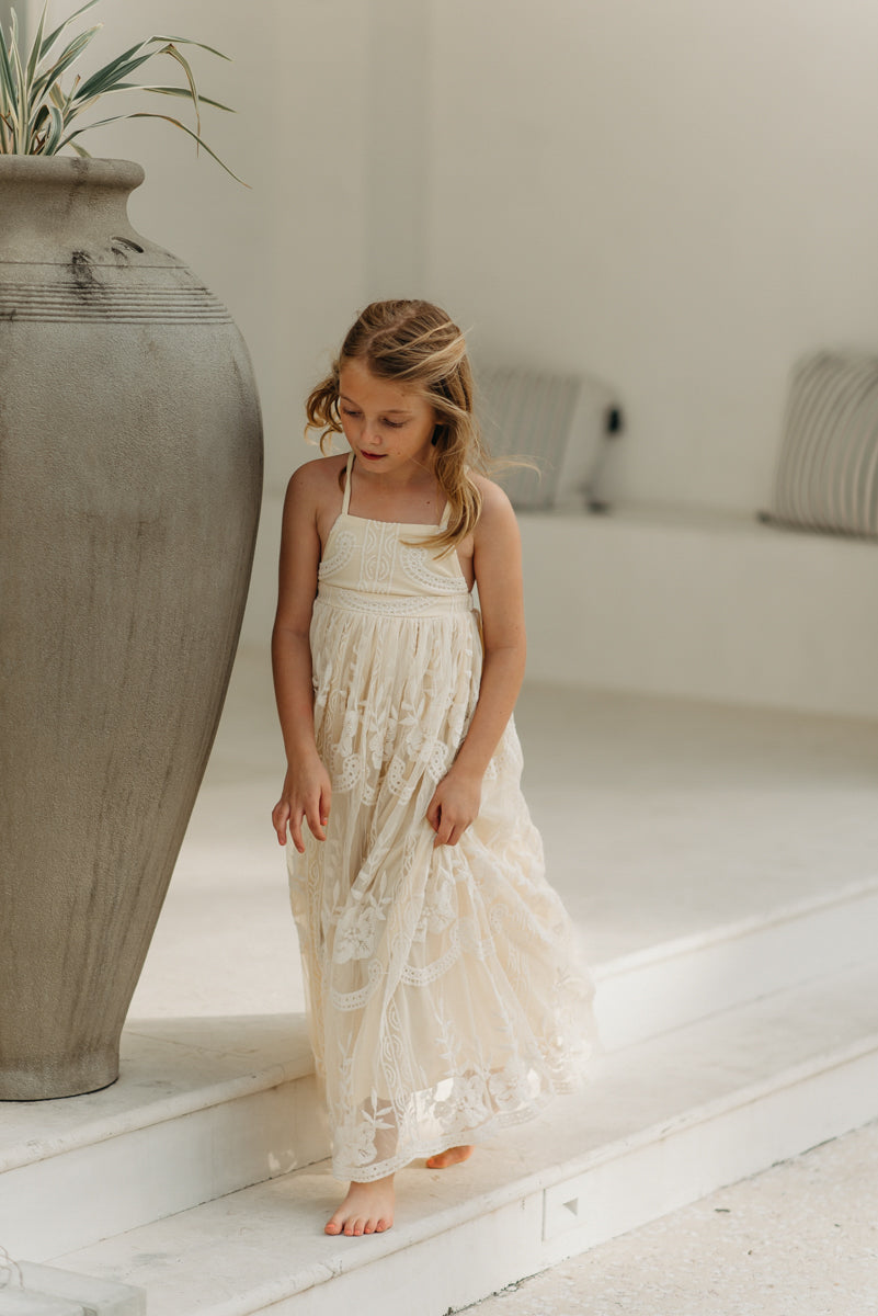 SS Girl's Dress Madeline Lace Dress (ivory)