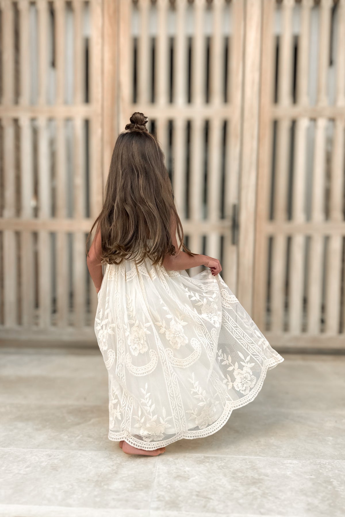 SS Girl's Dress Madeline Lace Dress (ivory)