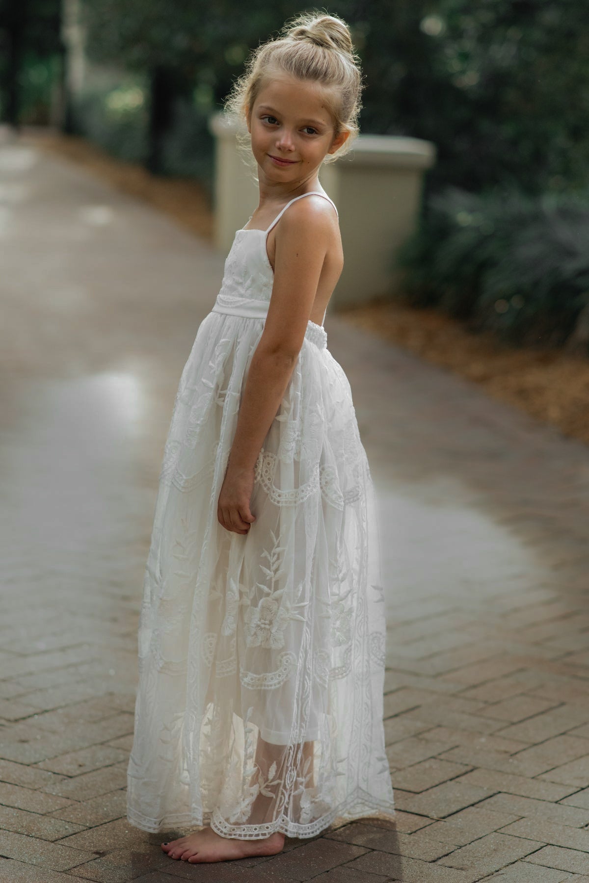 SS Girl's Dress Madeline Lace Dress (white)