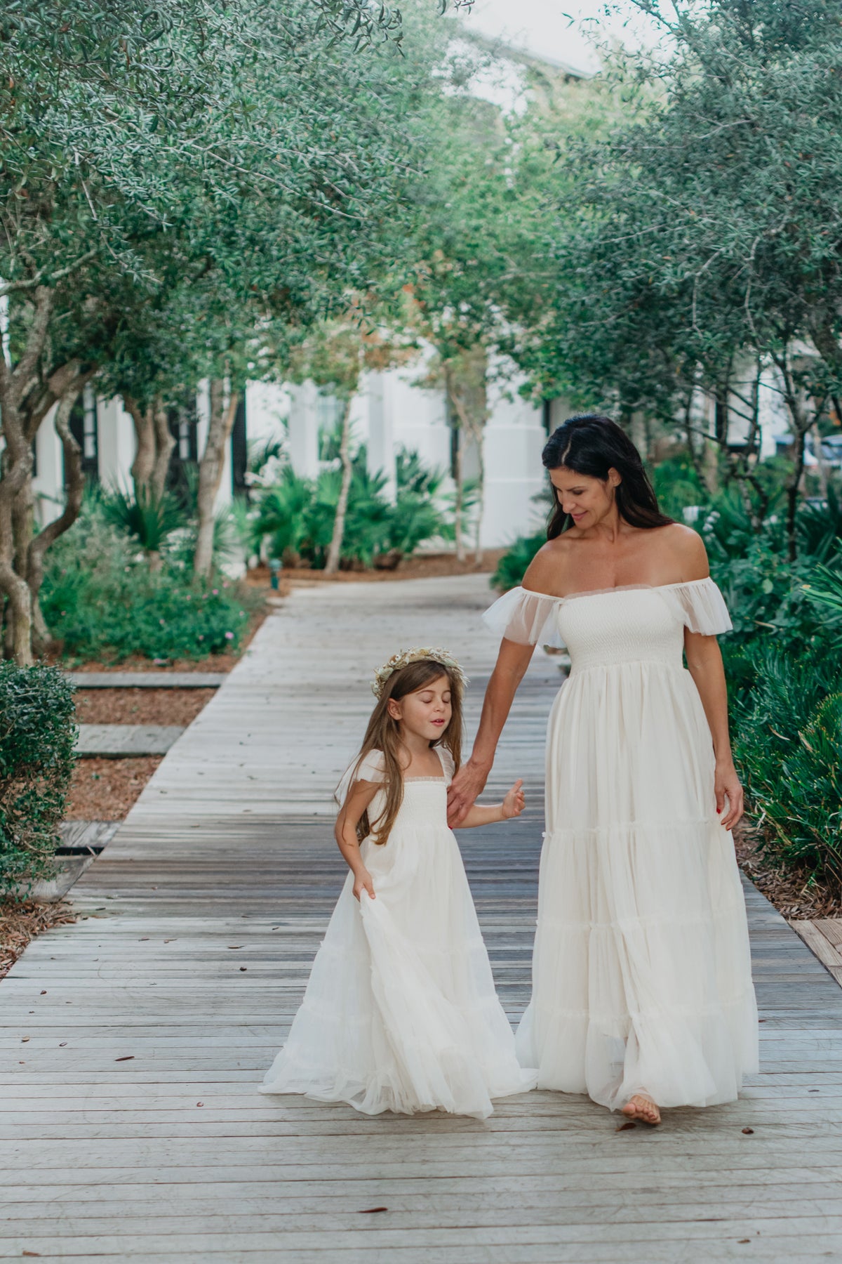 SS Girl's Dress Marabella Dress (antique ivory tulle)