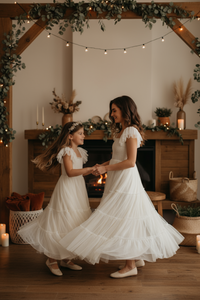 SS Girl's Dress Marabella Dress (antique ivory tulle)