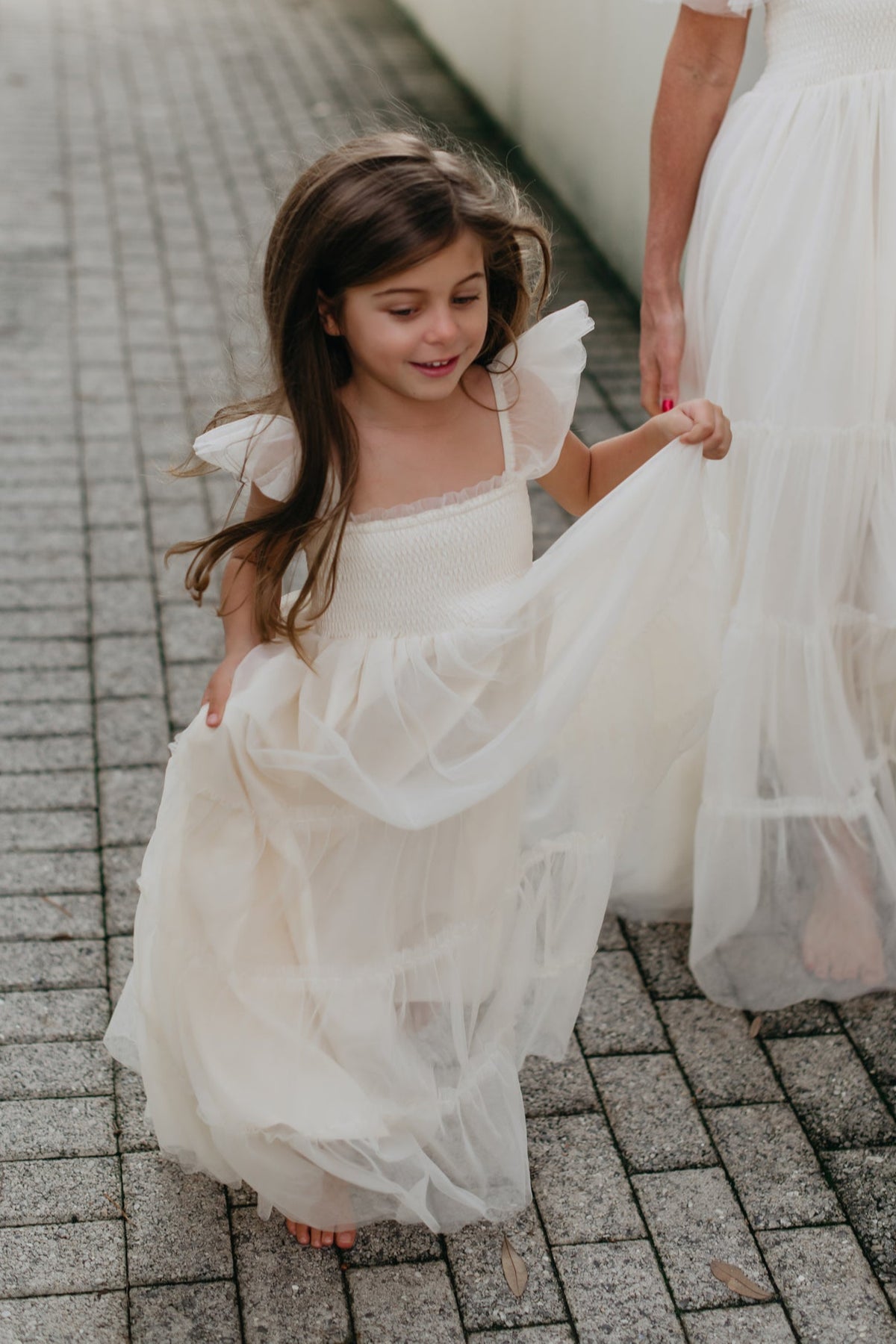 SS Girl's Dress Marabella Dress (antique ivory tulle)