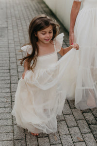 SS Girl's Dress Marabella Dress (antique ivory tulle)