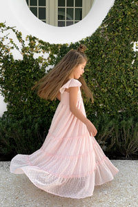 SS Girl's Dress Marabella Dress (petal pink swiss dot)