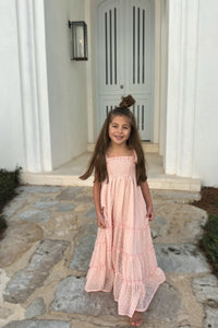 SS Girl's Dress Marabella Dress (petal pink swiss dot)