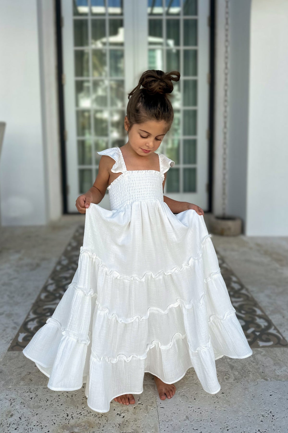 SS Girl's Dress Marabella Dress (white muslin) SALE