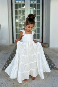SS Girl's Dress Marabella Dress (white muslin) SALE