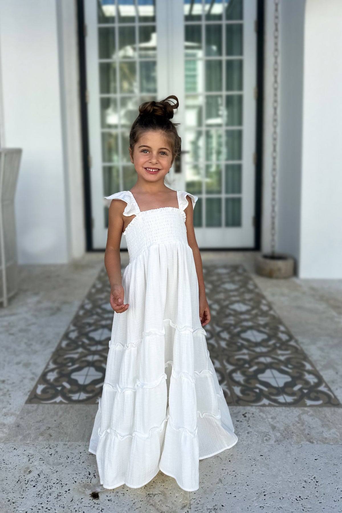 SS Girl's Dress Marabella Dress (white muslin) SALE