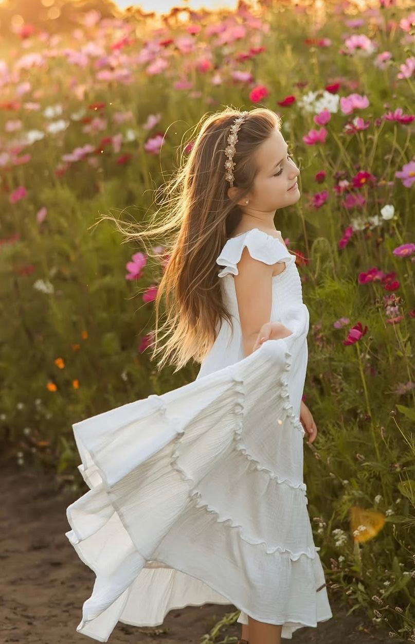 SS Girl's Dress Marabella Dress (white muslin) SALE