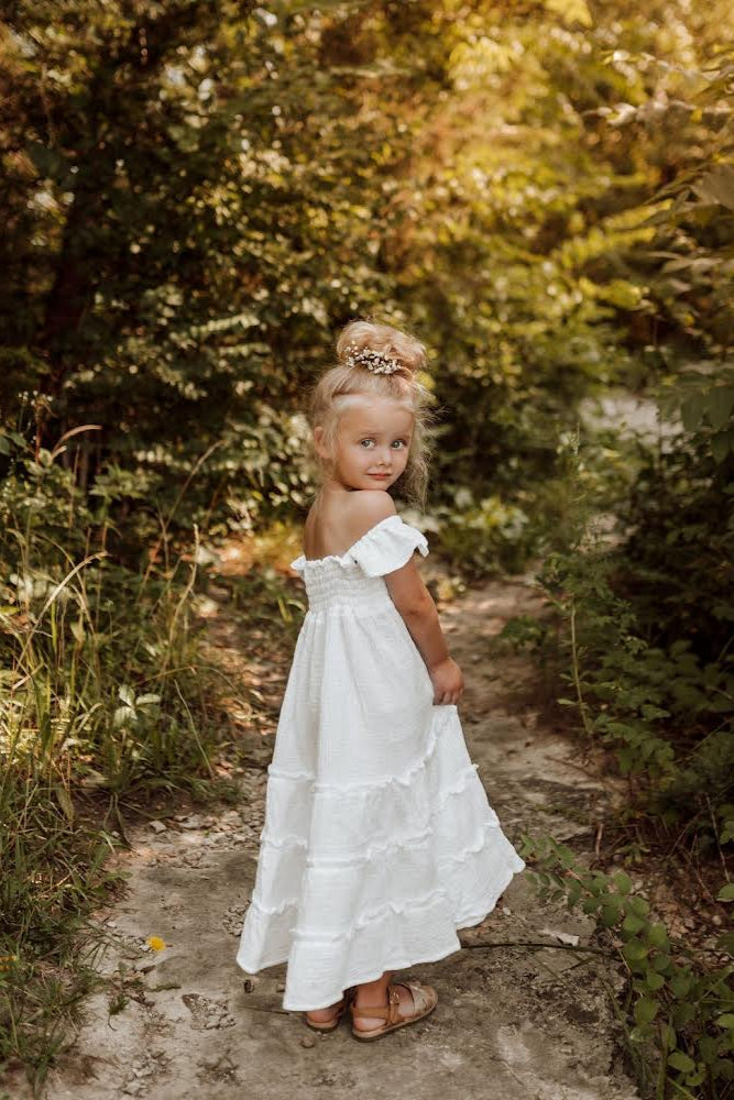 SS Girl's Dress Marabella Dress (white muslin) SALE