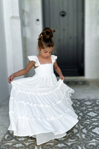 SS Girl's Dress Marabella Dress (white muslin) SALE