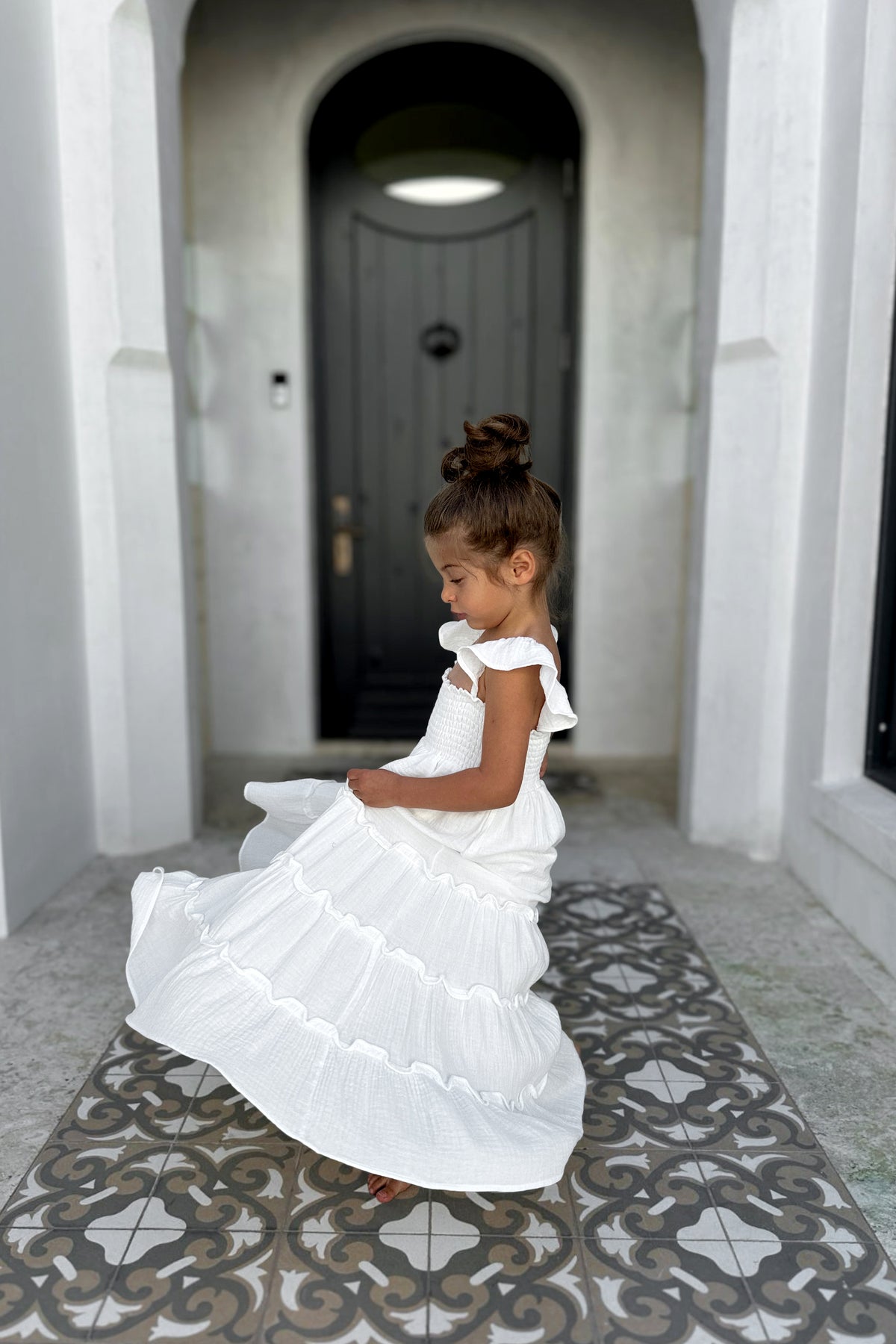 SS Girl's Dress Marabella Dress (white muslin) SALE