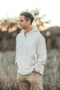 SS Men's Top Men's Knox Hoodie (light ivory muslin)