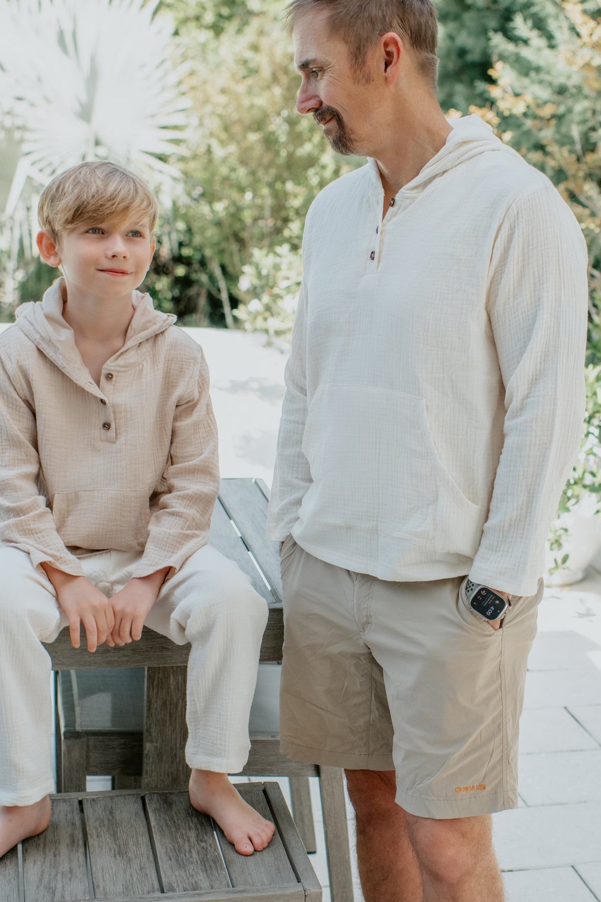 SS Men's Top Men's Knox Hoodie (light ivory muslin)