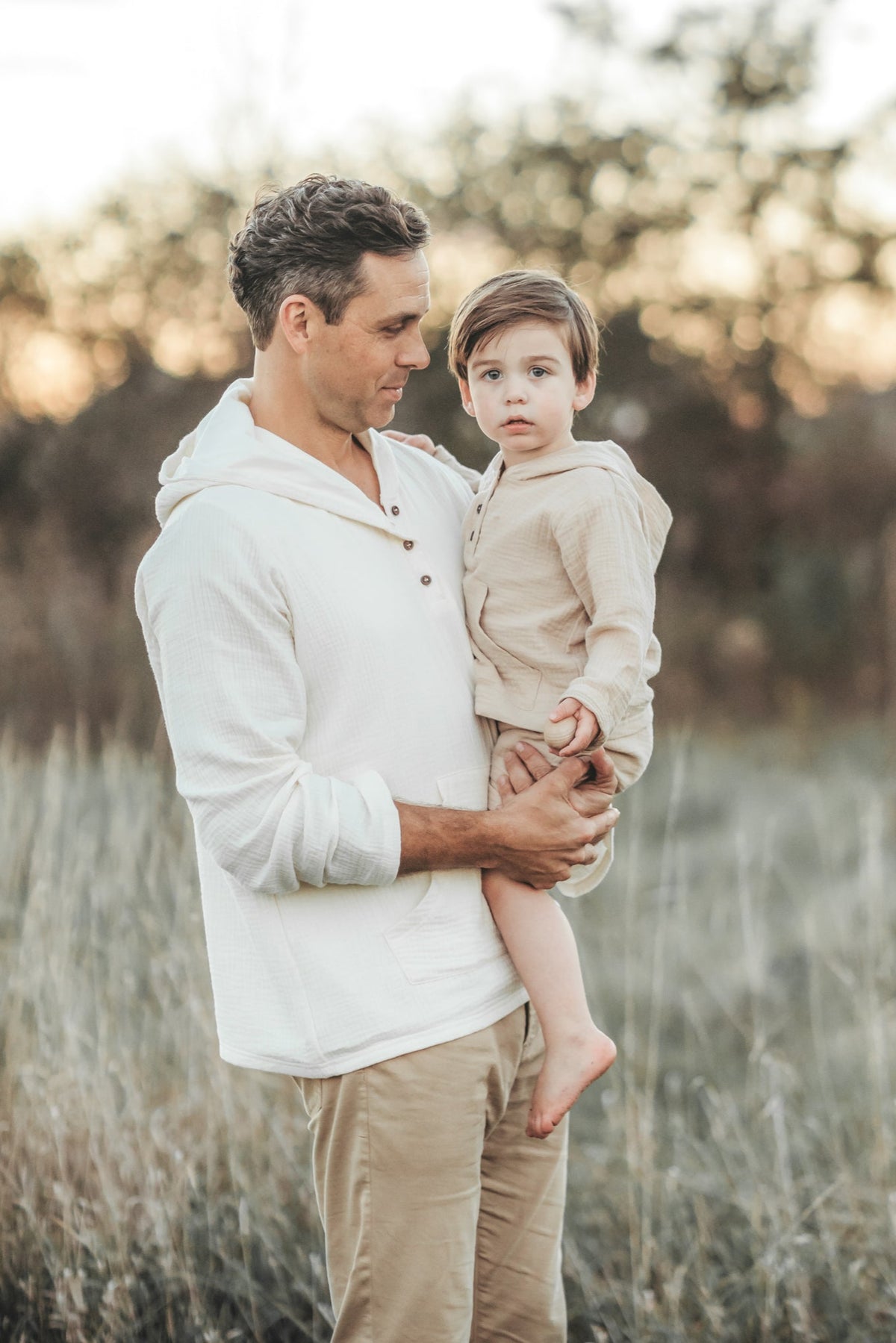 SS Men's Top Men's Knox Hoodie (light ivory muslin)