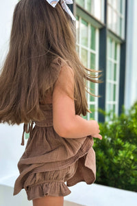 SS Girl's Bottoms Petal Bloomers (mocha muslin)