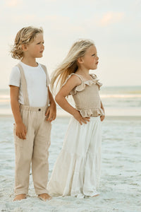SS Girl's Top Vivi Top (latte muslin)