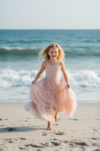 SS Girl's Dress Wendy Dress (soft pink tulle)