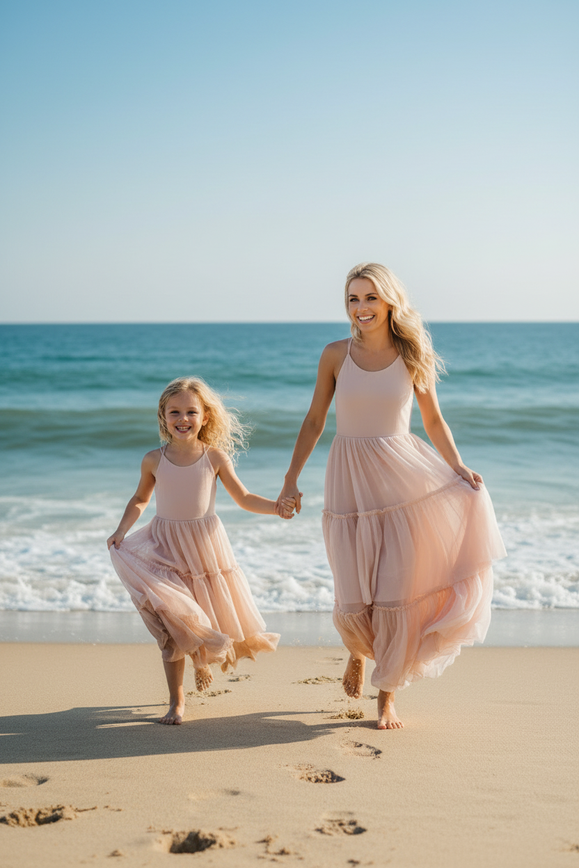 SS Girl's Dress Wendy Dress (soft pink tulle)