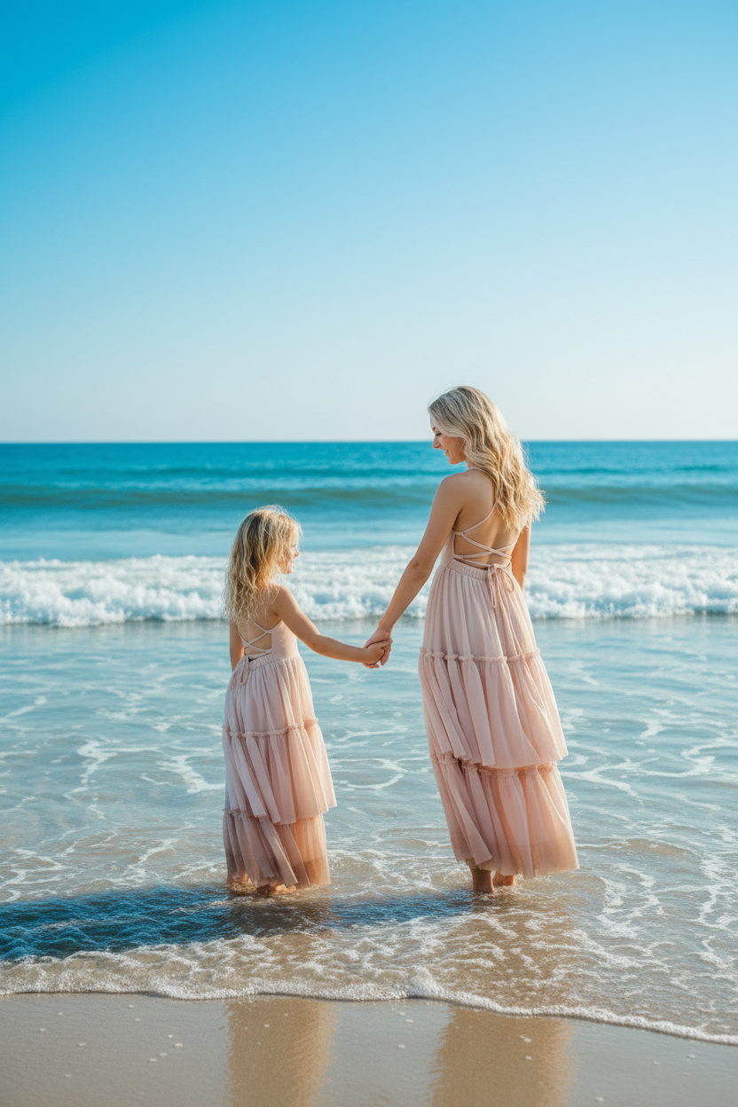 SS Girl's Dress Wendy Dress (soft pink tulle)