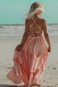 SS Girl's Dress Wendy Dress (vibrant coral muslin) FINAL SALE