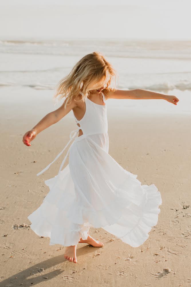 SS Girl's Dress Wendy Dress (white muslin) SALE