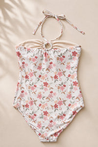 LB Women's Swim Women's Bandeau One Piece (sweet pea)