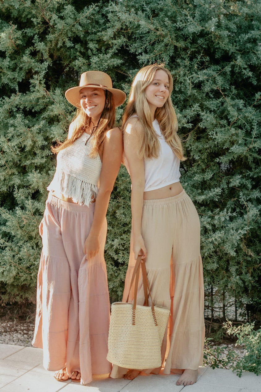 SS Women's Bottoms Women's Bella Maxi Pants (latte muslin)