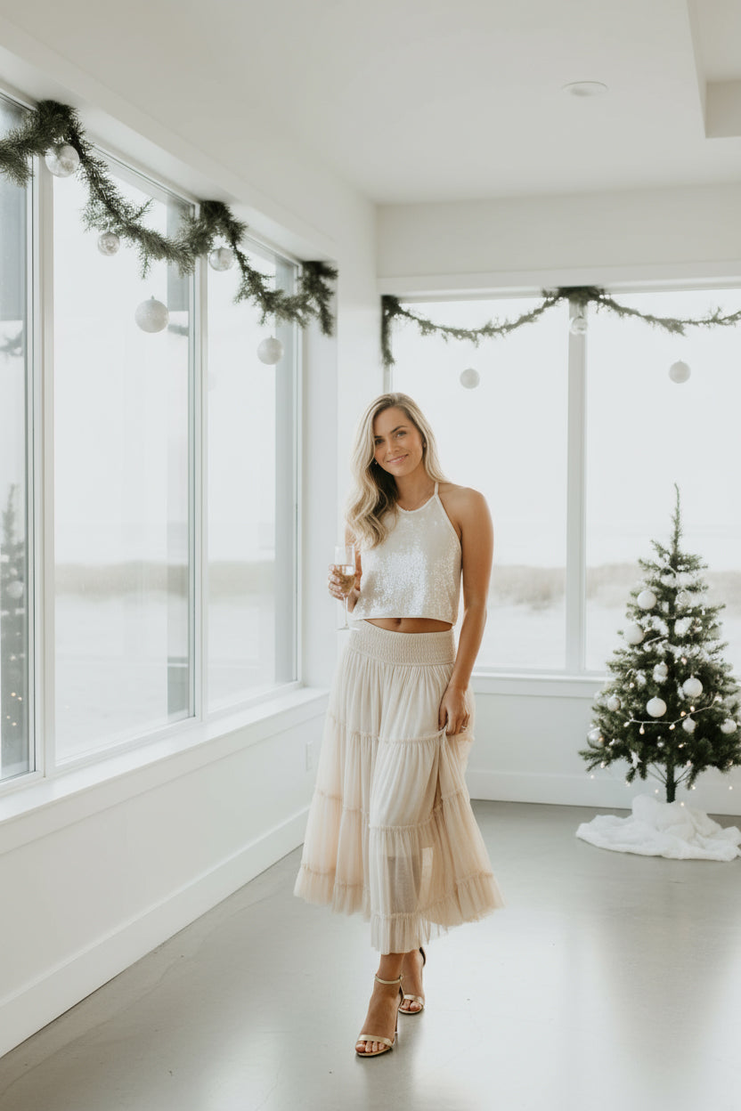 SS Women's Bottoms Women's Jolie Skirt (natural tulle)