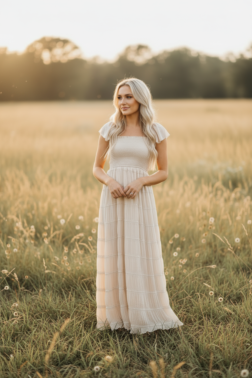 SS Women's Dress Women's Marabella Dress (natural chiffon)